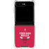 NBA Chicago Bulls Red Distressed Galaxy Z Flip6 Clear Case